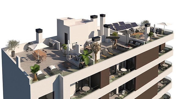 Nybygg! Moderne penthouse i hjertet av Santa Pola - Kun 500 meter fra stranden