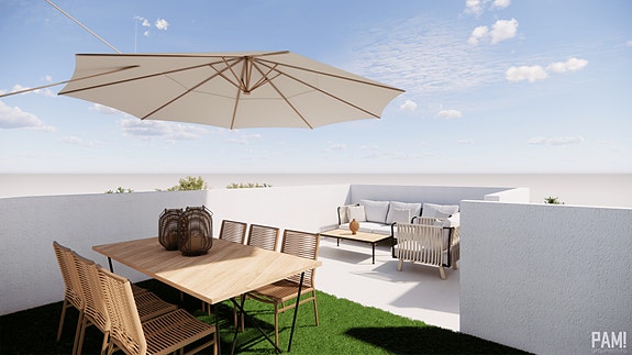 Nybygg! Rekkehus med 3 soverom og 2 bad | Mulighet for eget basseng | Takterrasse