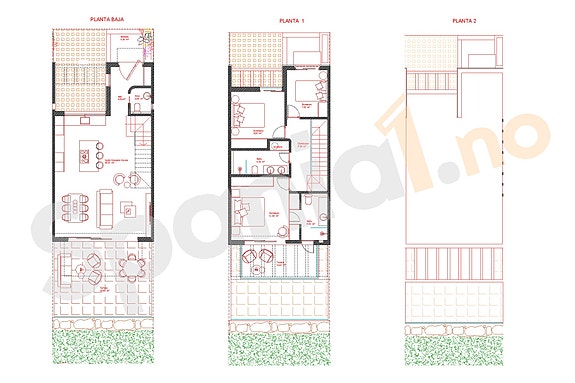 Nye rekkehus i moderne stil | Velg mellom 3 eller 4 soverom | Fantastisk utsikt | Takterrasse | Flotte fellesområder