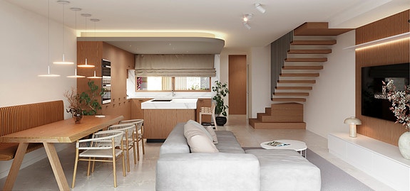 Nye rekkehus i moderne stil | Velg mellom 3 eller 4 soverom | Fantastisk utsikt | Takterrasse | Flotte fellesområder