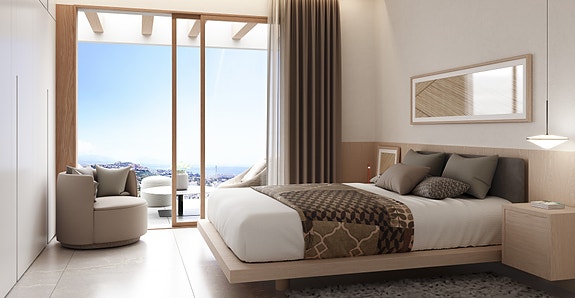 Rekkehus i moderne stil med eget basseng |  3 soverom og 3 bad | Fantastisk utsikt | Takterrasse | Flotte fellesområder