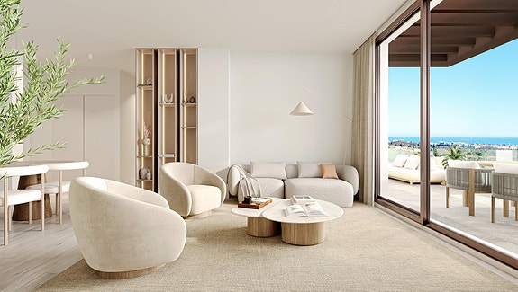 Nye leiligheter i Mijas Costa   2 soverom, havutsikt og førsteklasses fellesfasiliteter