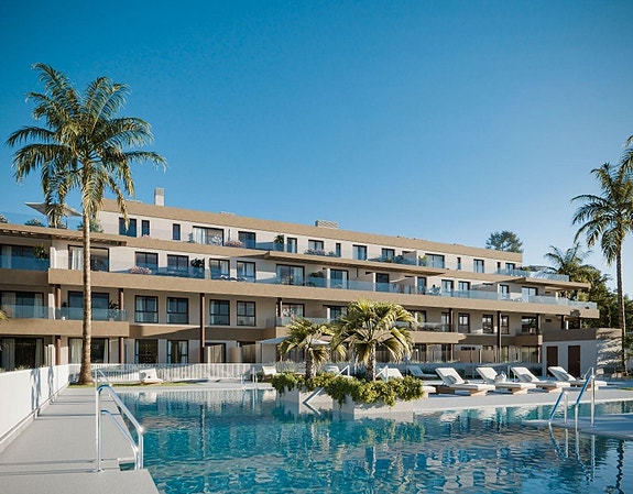 Nye leiligheter i Mijas Costa   2 soverom, havutsikt og førsteklasses fellesfasiliteter