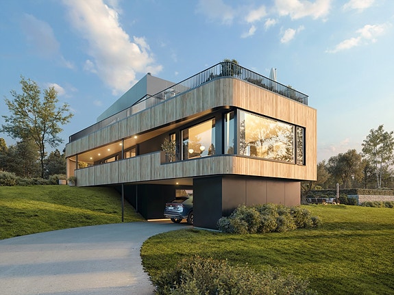 Velkommen til Hønsfaret 19 - Tomten på rammetillatelse for oppføring av lekker enebolig. Illustrasjonsfoto.