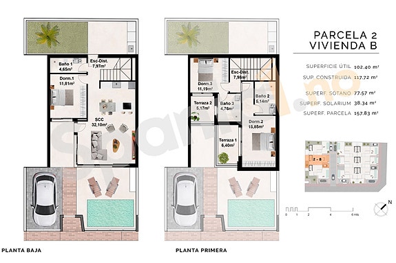 Stor familiebolig med basseng, takterrasse og fleksibel underetasje - 3 soverom og 3 bad