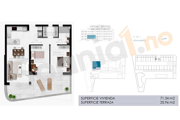 NYBYGG! Ny eksklusiv leilighet kun 250m fra stranden - Stor terrasse 144m2, parkering og bod