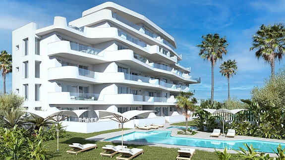 Luksus ved stranden - Penthouse med havutsikt og stor terrasse - Parkering og bod