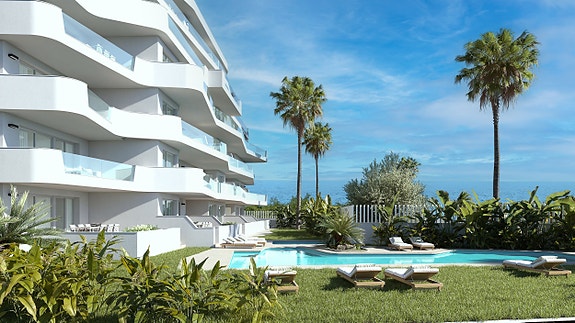 Luksus ved stranden - Penthouse med havutsikt og stor terrasse - Parkering og bod