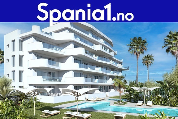 NYBYGG! Ny eksklusiv leilighet kun 250m fra stranden - Stor terrasse 144m2, parkering og bod