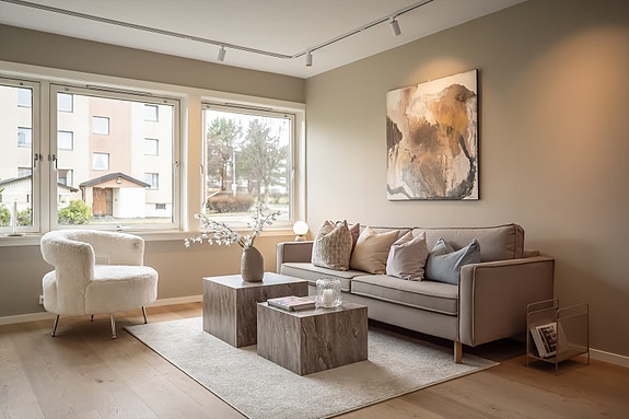 Velkommen til Fredrikke Qvams veg 25 A. En totaloppusset 3-roms i 2025, beliggende i 1.etasje med direkte nedgang til grøntareal.