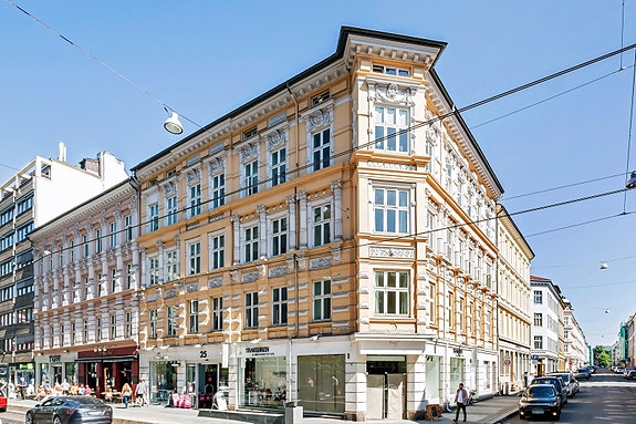 Velkommen til Bogstadveien 25 - inngang fra vibes gate.