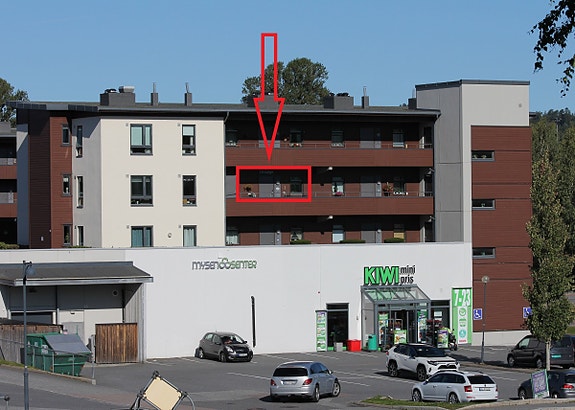 Sentral beliggenhet midt i Mysen. Kort vei til "alt".