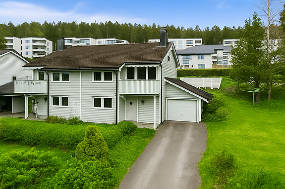 Rekkehus med attraktiv og sentral beliggenhet i Skafjellåsen.