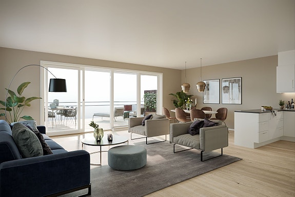 Illustrasjon fra stue