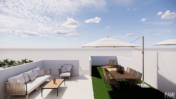 Nye moderne rekkehus med 3 soverom, takterrasse og privat hage - Mulighet for eget basseng!