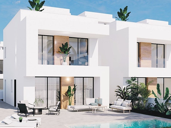 Gå til stranden | Ny moderne villa med privat basseng | 3 eller 4 soverom og 3 bad