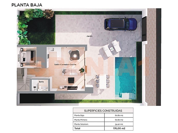 Gå til stranden | Ny moderne villa med privat basseng | 3 eller 4 soverom og 3 bad