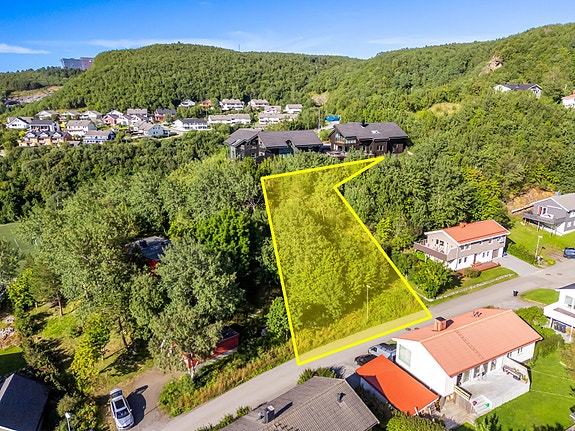 NB! Husk at merking kun er for illustrasjon og ikke viser 100% nøyaktige eiendomsgrenser.