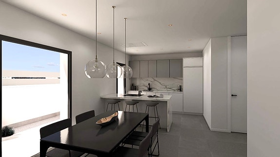 Eksklusiv villa med 3 soverom, privat basseng og takterrasse i Benijófar