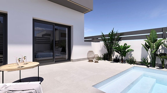 Eksklusiv villa med 3 soverom, privat basseng og takterrasse i Benijófar