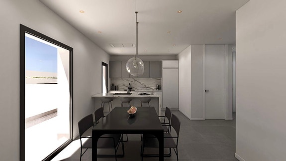 Eksklusiv villa med 3 soverom, privat basseng og takterrasse i Benijófar