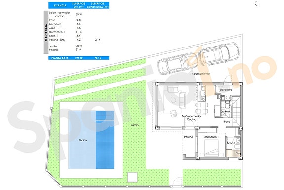 Eksklusiv villa med 3 soverom og 3 bad | Stor hage og privat basseng 38m2 | Parkering på tomt og AC inkludert