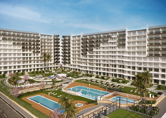 Like ved stranden | Nye leiligheter med store terrasser og nydelig fellesområde | Velg mellom 2 eller 3 soverom