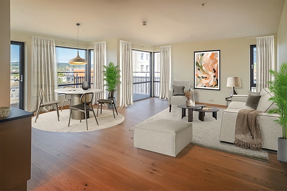 PrivatMegleren/ Torstein Nordby har gleden av å presentere Kjøpmannsgata 8C. En meget delikat 4-romsleilighet med hjørnebeliggenhet i det sentrumsnære sameiet Parkveien Panorama.