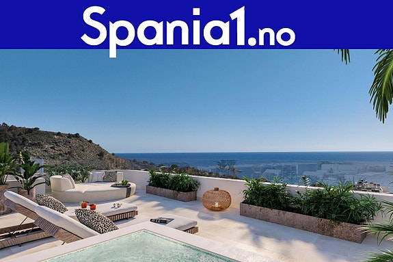 Ny leilighet med 3 soverom og terrasse - luksusresort like ved stranden i Villajoyosa