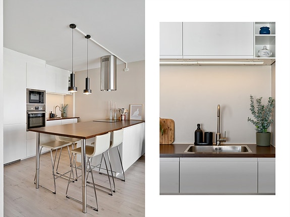 Kjøkken med åpen løsning - sosialt og lekkert!