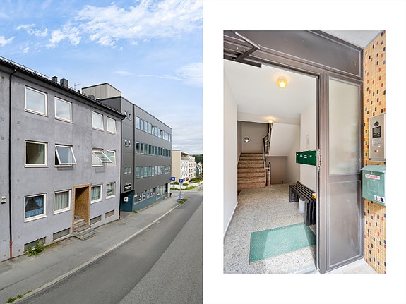 Inngangspartiet fra Frydenlundgata