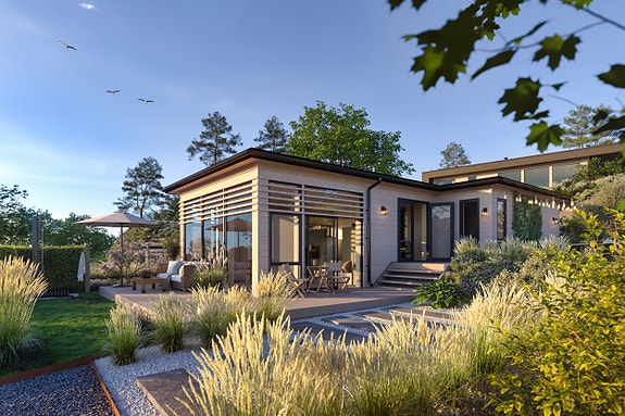 Mode plassert på tomt 8