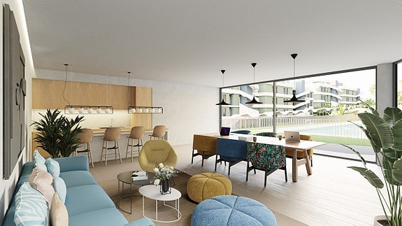 Kupp | 41m2 terrasse | Attraktiv  toppetasje | Felles basseng, gym og coworking