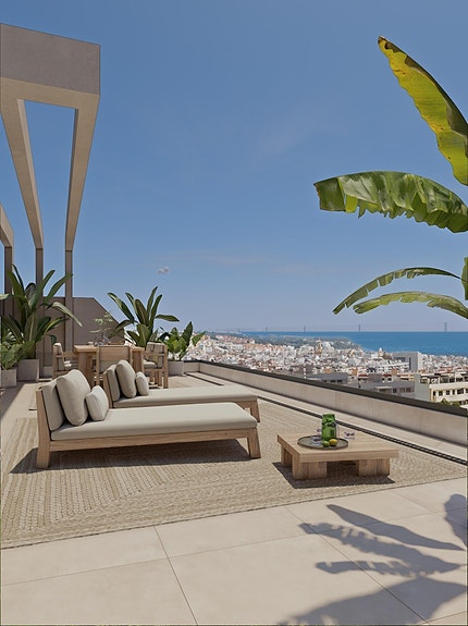 PENTHOUSE | 114 m² Takterrasse | Resort-fasiliteter | Basseng | Fitness/gym