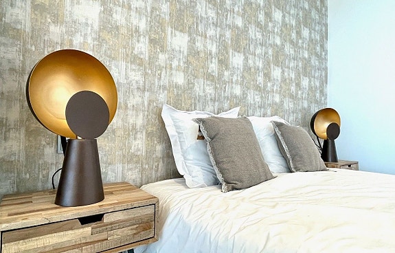 Moderne dupleks-penthouse med havutsikt og privat jacuzzi - 3 soverom, 2 bad, jacuzzi, basseng og treningsfasiliteter