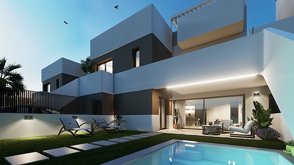 Eksklusivt boutique-prosjekt! Ny moderne bolig med hage og eget basseng - Parkering på tomt