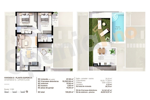 Eksklusivt boutique-prosjekt! Ny moderne penthouse med takterrasse og eget basseng - Parkering og bod