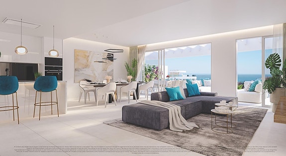 Penthouse-leilighet i hjerte av La Cala | Fantastisk utsikt over havet | 3 soverom | 2 parkeringsplasser