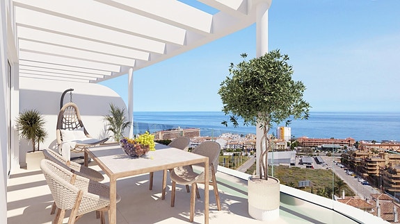 Penthouse-leilighet i hjerte av La Cala | Fantastisk utsikt over havet | 3 soverom | 2 parkeringsplasser
