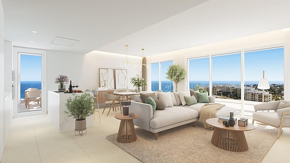 Penthouse-leilighet i hjerte av La Cala | Fantastisk utsikt over havet | 3 soverom | 2 parkeringsplasser