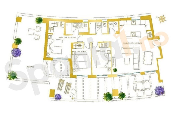 Penthouse-leilighet i hjerte av La Cala | Fantastisk utsikt over havet | 3 soverom | 2 parkeringsplasser