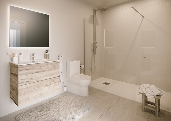 Gangavstand til strand - Leilighet med stor terrasse og nydelig havutsikt