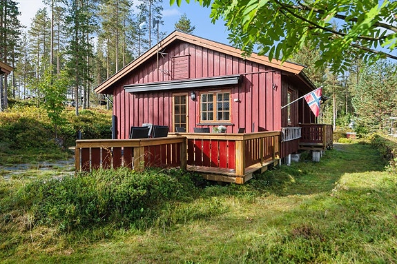 Velkommen til Skinnarodden 16 - ei koselig hytte ved vakre Osensjøen!