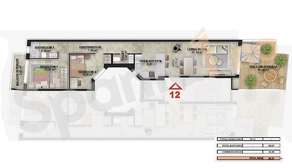 Penthouse med egen takterrasse | 250 meter fra Playa del Cura | Felles takterrasse og basseng
