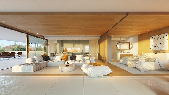 Luksuriøs penthouse-leilighet med 3 soverom | Terrasse på 146m² med basseng | Eksklusive fellesområder