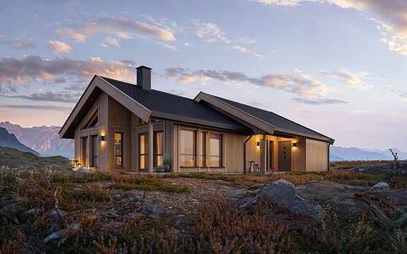 Prosjektert Blåne Hytte med nydelig utsikt mot Skeikampen