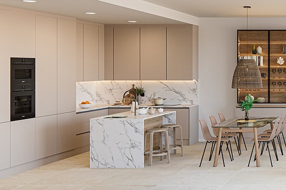 Eksklusiv penthouse med takterrasse og utsikt - 3 soverom og 2 bad - Nær sjø og golf