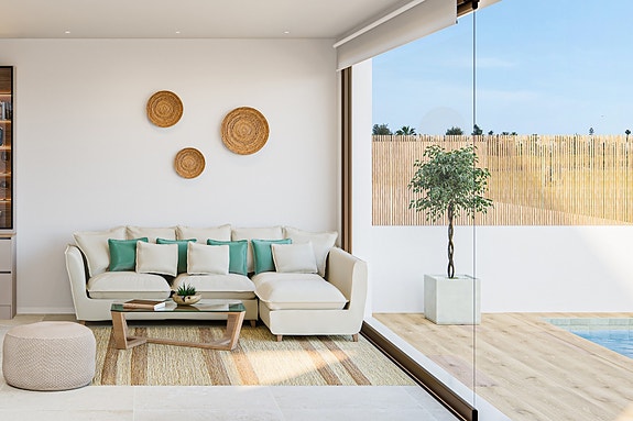 Eksklusiv penthouse med takterrasse og utsikt - 3 soverom og 2 bad - Nær sjø og golf