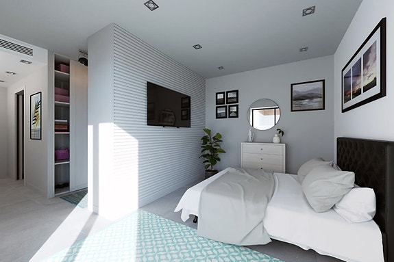 Toppleilighet med stor takterrasse - 57m2 | Fellesområde med basseng | Garasje