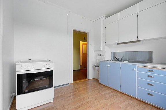 Kjøkkenet har gode muligheter for modernisering etter egne ønsker